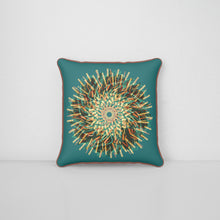 Load image into Gallery viewer, Velvet Cushion 60cm in Ink &amp; Ember