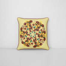 Load image into Gallery viewer, Velvet Cushion 60cm in Ink &amp; Ember