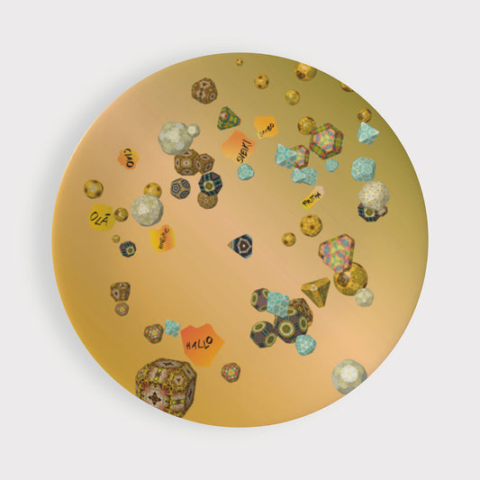 HELLO - PLATE 8" BUTTERCUP 2