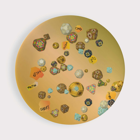 HELLO - PLATE 8" BUTTERCUP 3