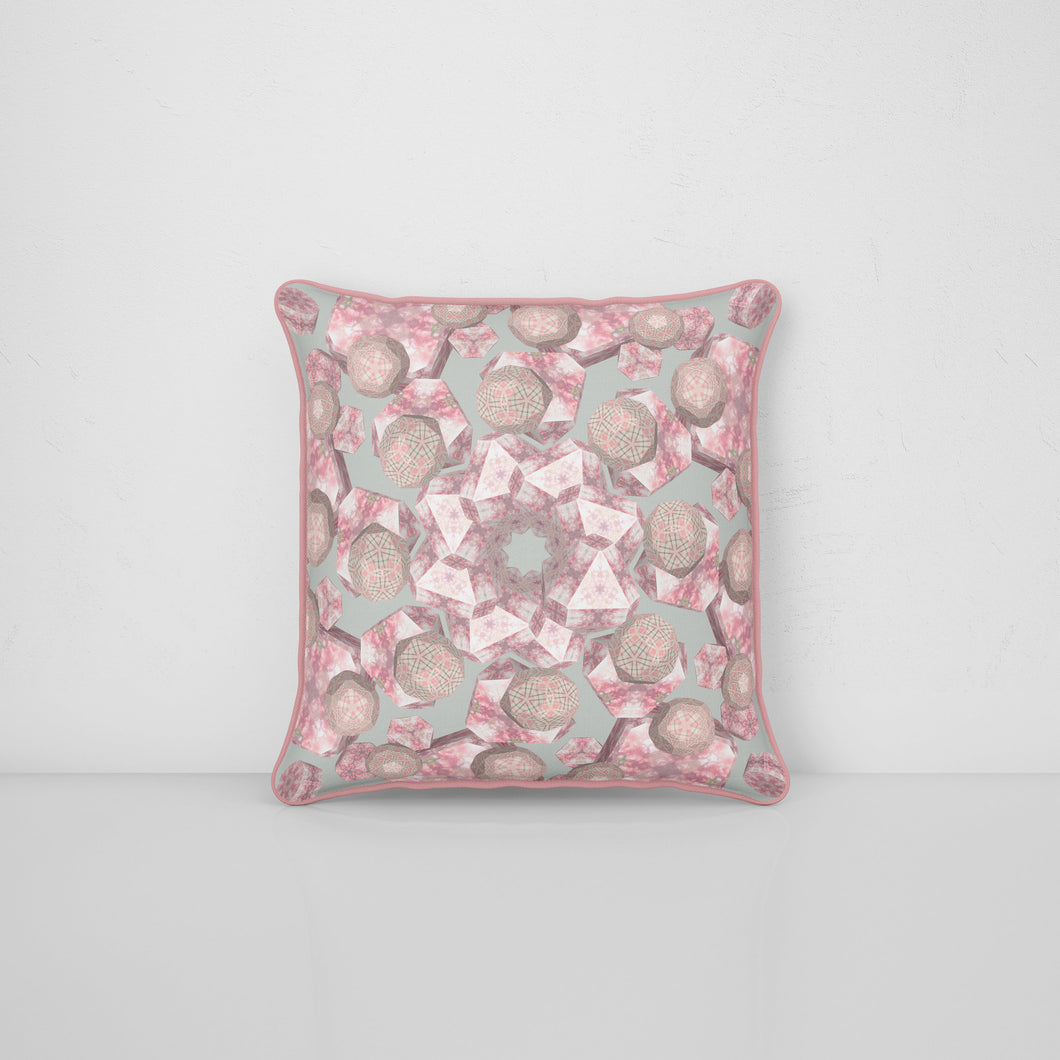 Velvet Cushion 60cm in Powder Puff