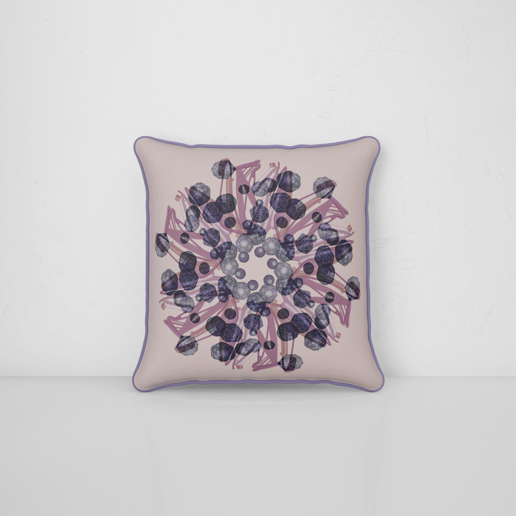 Velvet Cushion 60cm in Witching Hour Violet