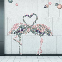 Load image into Gallery viewer, Flamingos in Love mural