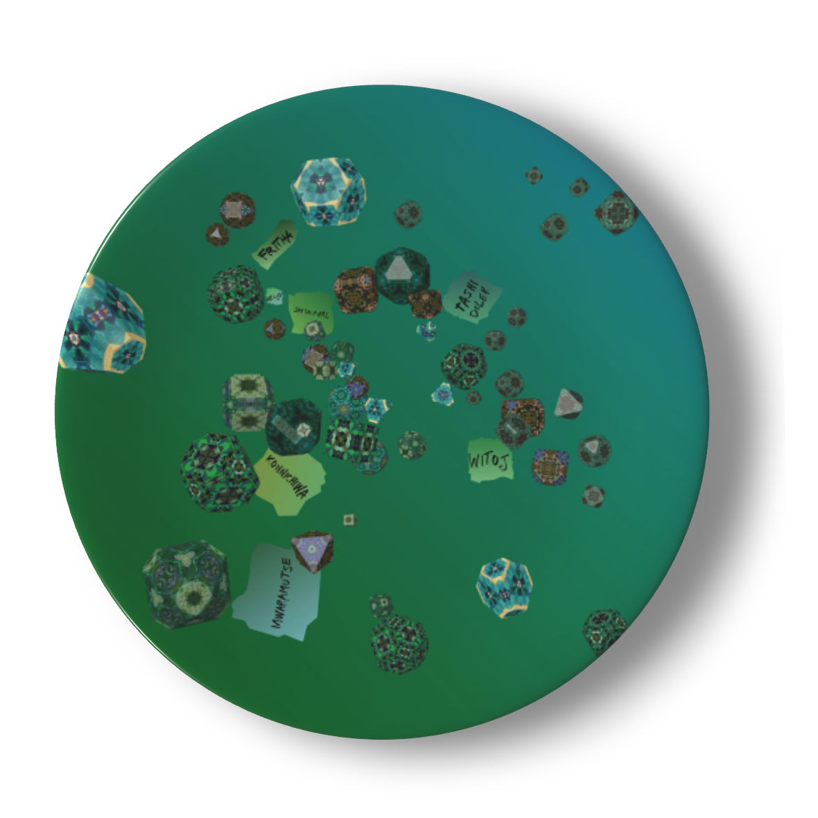 HELLO - PLATE 8" ABSINTHE