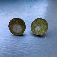 Load image into Gallery viewer, Stud earrings - Cosmic Egyptian Queer Tartan